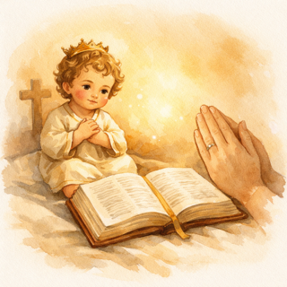 Hoy el reto del amor es hacer un ratito de oración junto a un Niño Jesús, recibiendo y acogiendo esta Palabra del Padre